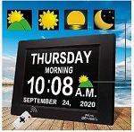 Big Digital Calendar Clock, Large Number Display for Seniors with Dementia